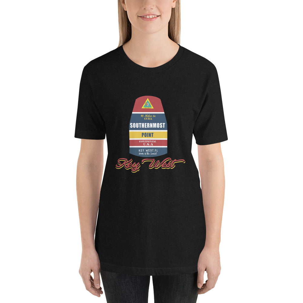 Key West Southernmost Point T-shirt for Women Black