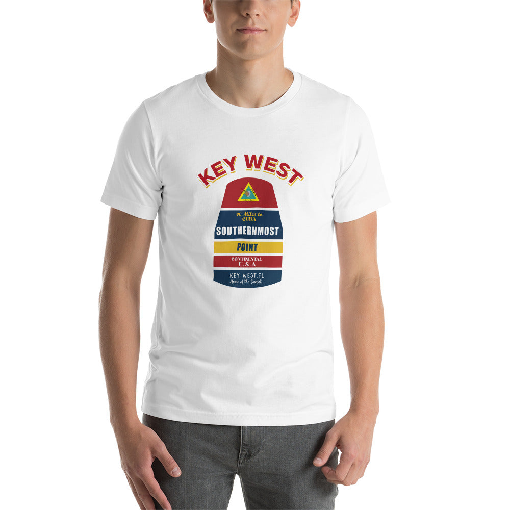 Key West Southernmost Point T-shirt fro Men White